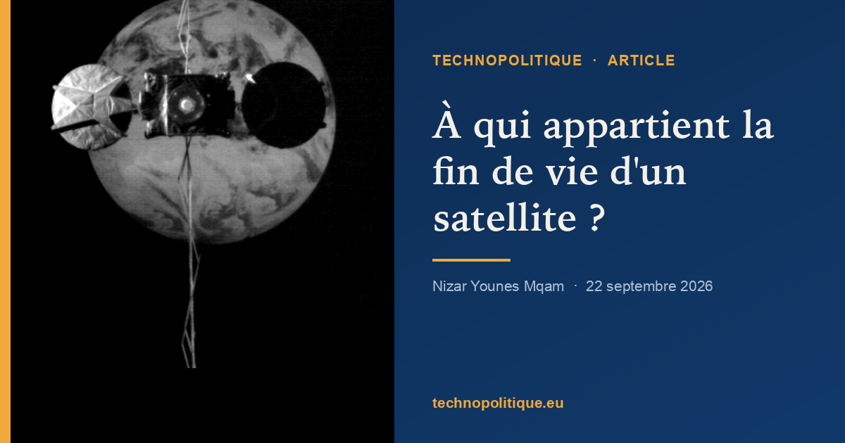 Image de partage de l'article sur la fin de vie des satellites